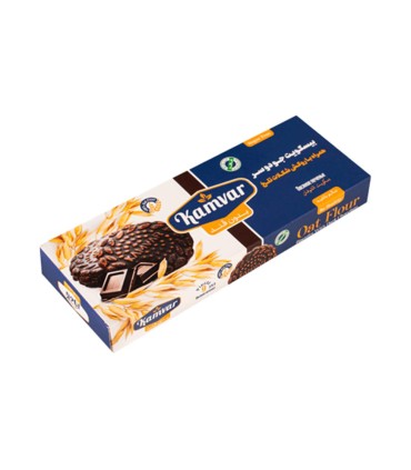 بيسكويت 81 گرم جو دوسر با روكش شكلات بدون قند كامور