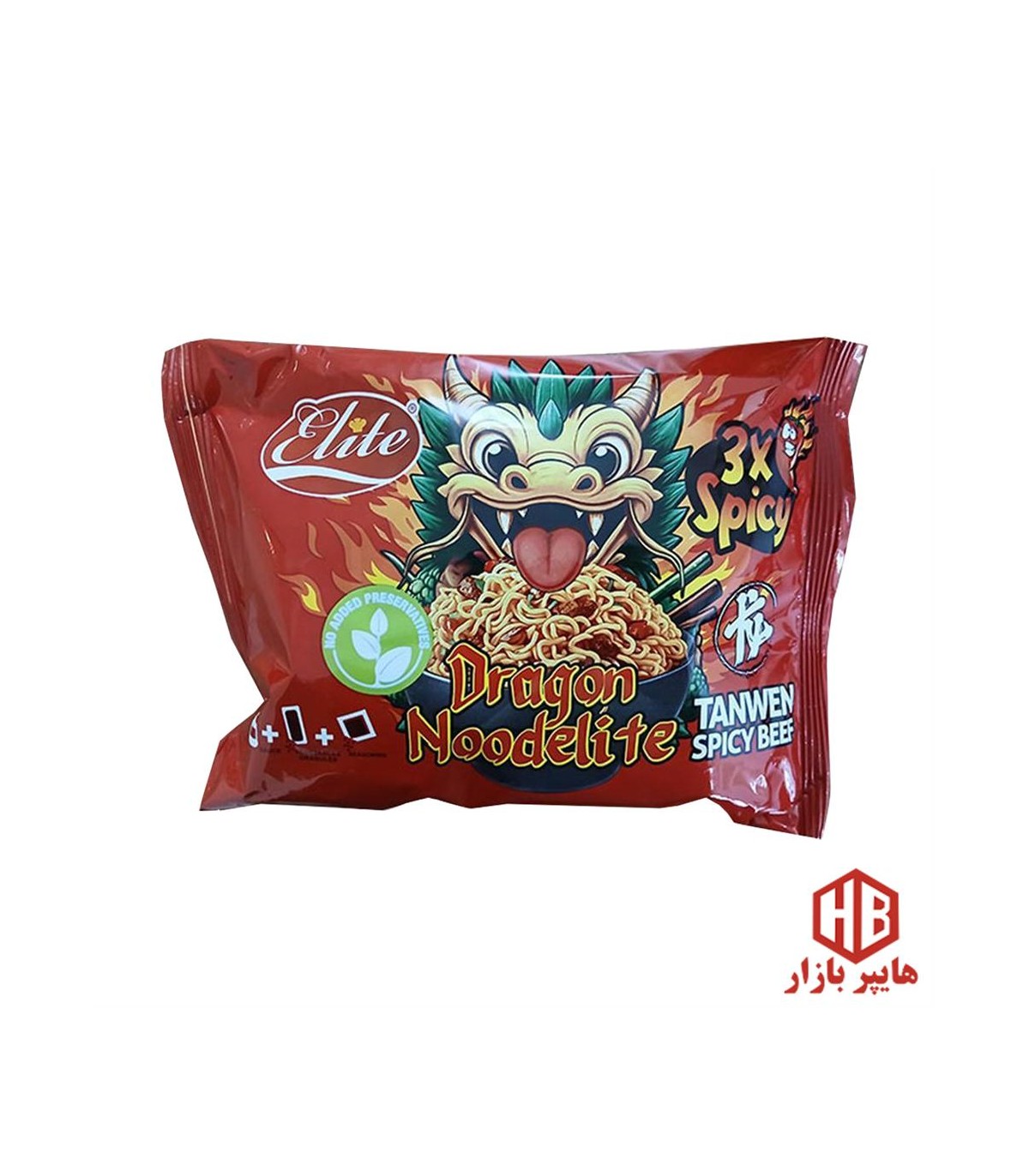 نودل 130 گرم دراگون اسپايسي بيف اليت