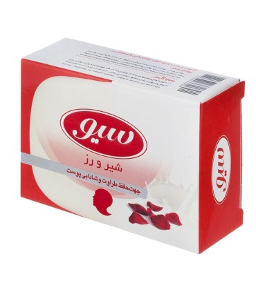 صابون دست و صورت 125 گرم شير و رز سيو