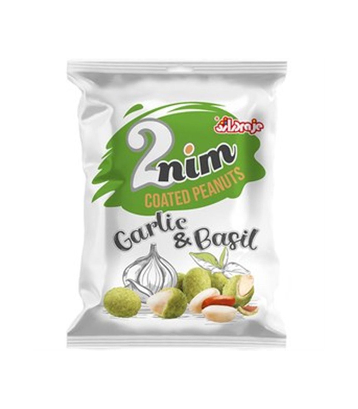 مغز بادام زميني روكشدار 35 گرم سير و ريحان دراژه