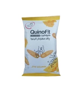 اسنك 50 گرم پاف مغزدار پنير چدار كينوفيت