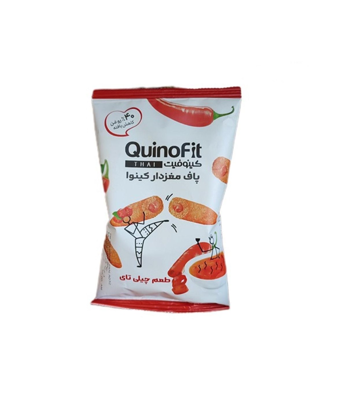 اسنك 50 گرم پاف مغزدار چيلي تاي كينوفيت