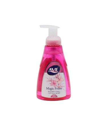 فوم دستشويي 500 ميل مثلثي صورتي اوه