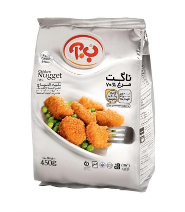 ناگت مرغ 450 گرم ب.آ
