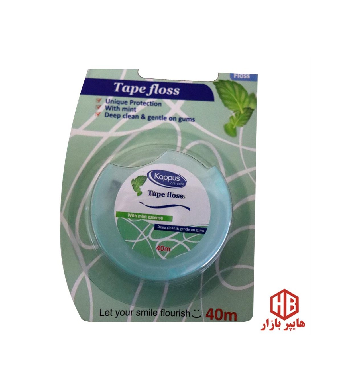 نخ دندان 50 متري نعنايي كاپوس