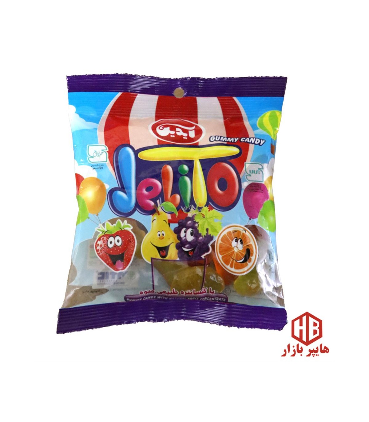 پاستيل 60 گرم ميوه اي آيدين