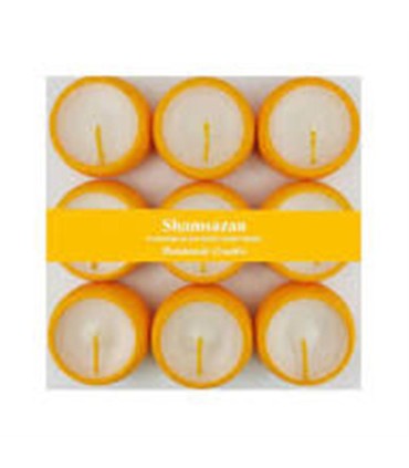 شمع وارمر 9 عددي سفالي رنگي