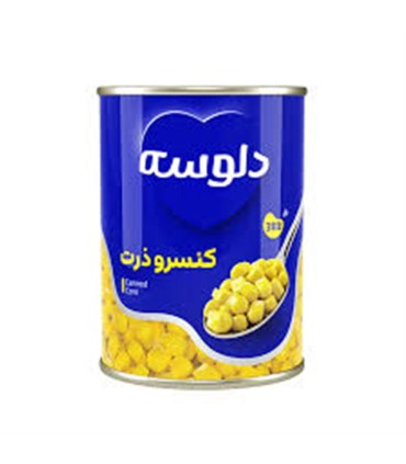 كنسرو 380 گرم ذرت دلوسه