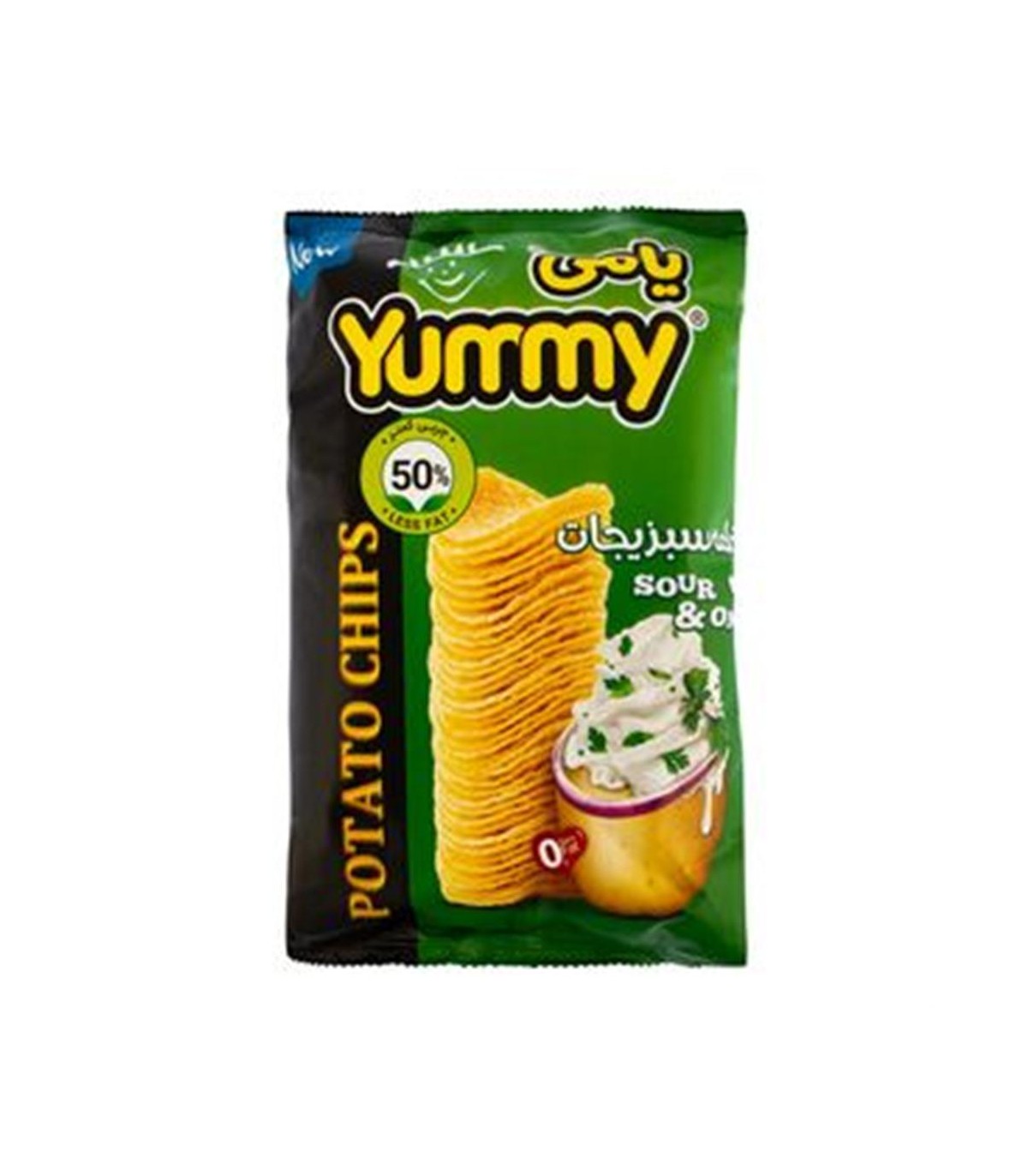 چيپس 50 گرم خامه سبزيجات يامي
