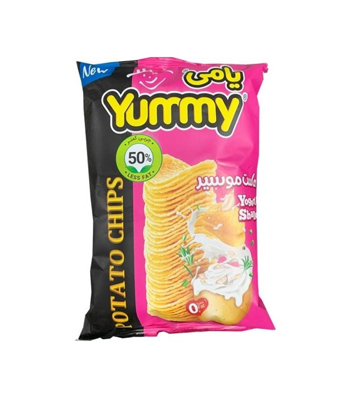 چيپس 50 گرم ماست و موسير يامي
