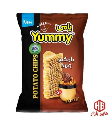 چيپس 50 گرم باربيكيو يامي