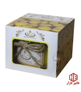 شمع معطر شيشه درب فلزي رويا