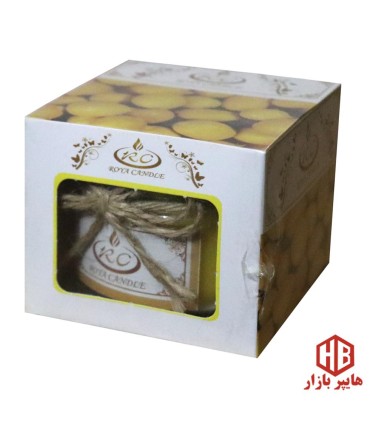 شمع معطر شيشه درب فلزي رويا