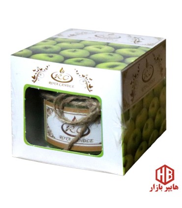 شمع معطر شيشه درب فلزي رويا
