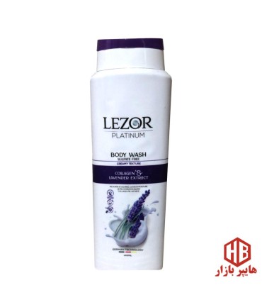 شامپو بدن 400 ميل كرمي بدون سولفات اسطوخودوس LEZOR