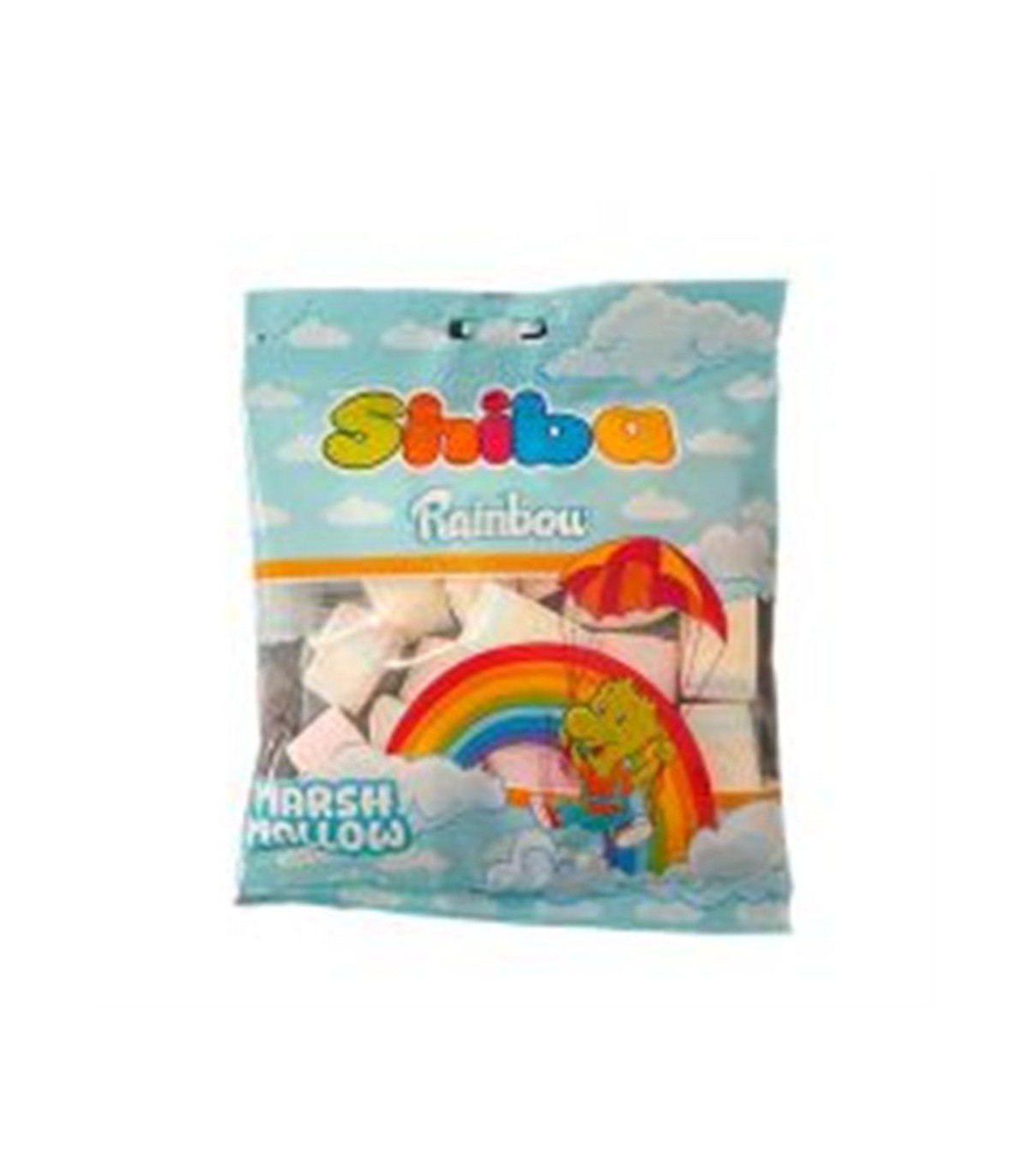 مارشمالو 50 گرم رنگين كمان شيبا