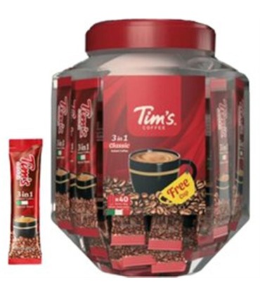 كافي ميكس ( 40 عددي ) 1*3 پت فنجان دار تيمز