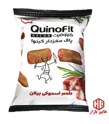 اسنك 50 گرم پاف مغزدار اسموكي بيكن كينوفيت