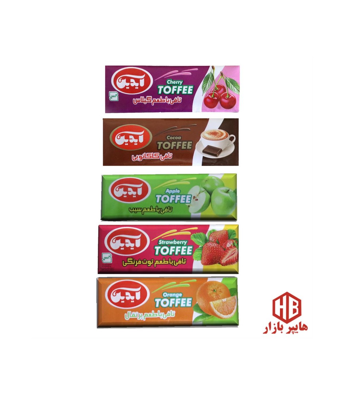 تافي ميوه اي 4 عددي آيدين