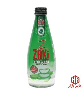 نوشيدني 300 ميل شيشه آلوئه ورا ZAKi