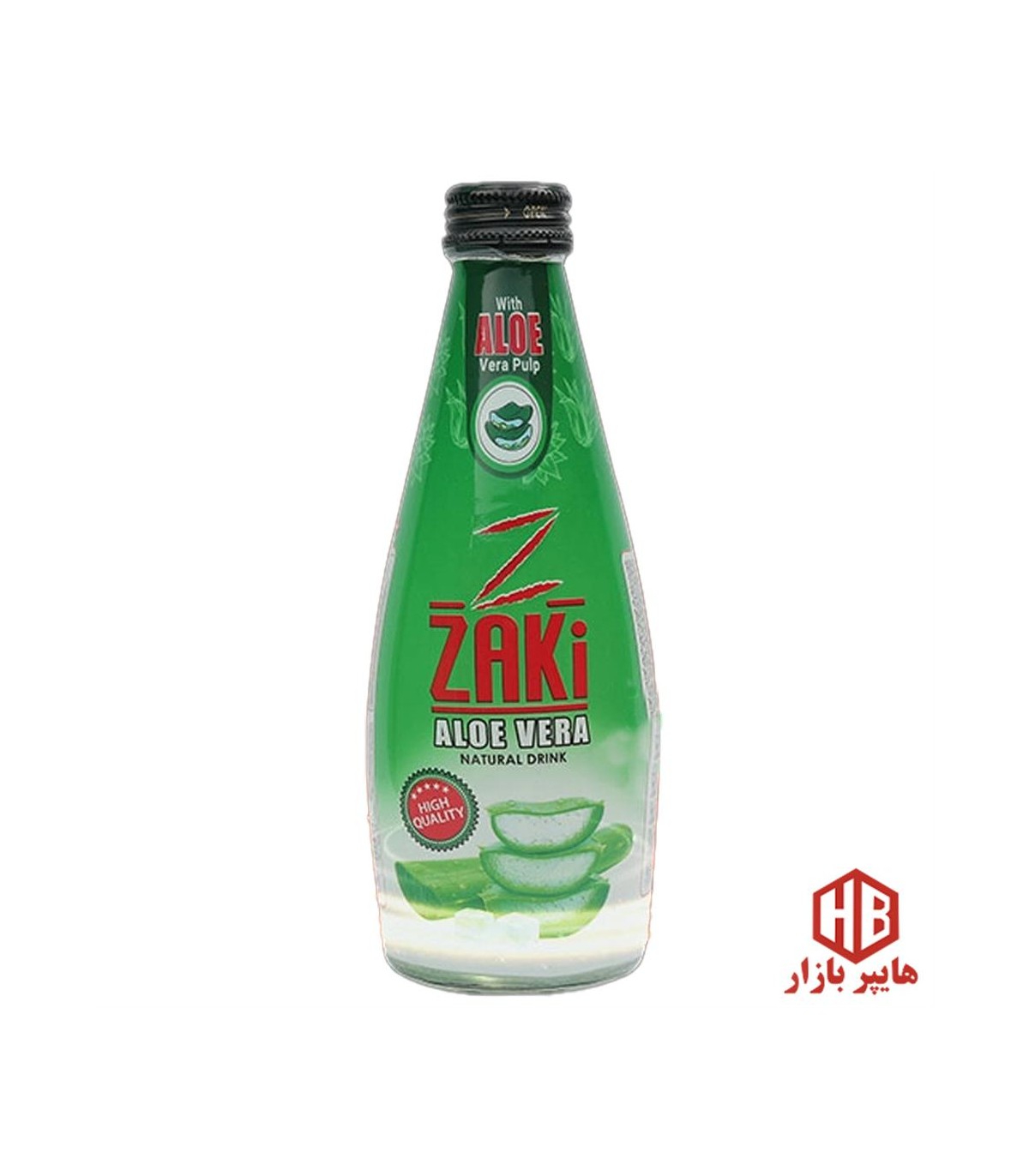 نوشيدني 300 ميل شيشه آلوئه ورا ZAKi