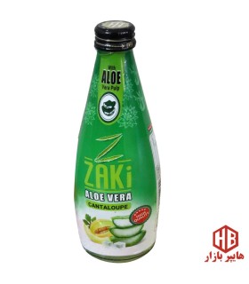 نوشيدني 300 ميل شيشه آلوئه ورا طعم طالبي ZAKi