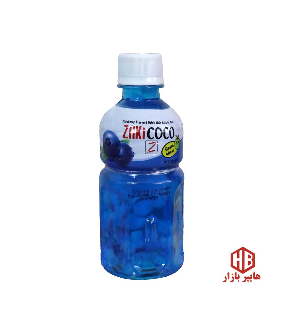 نوشيدني 300 ميل بلوبري با تكه هاي نارگيل ZAKi