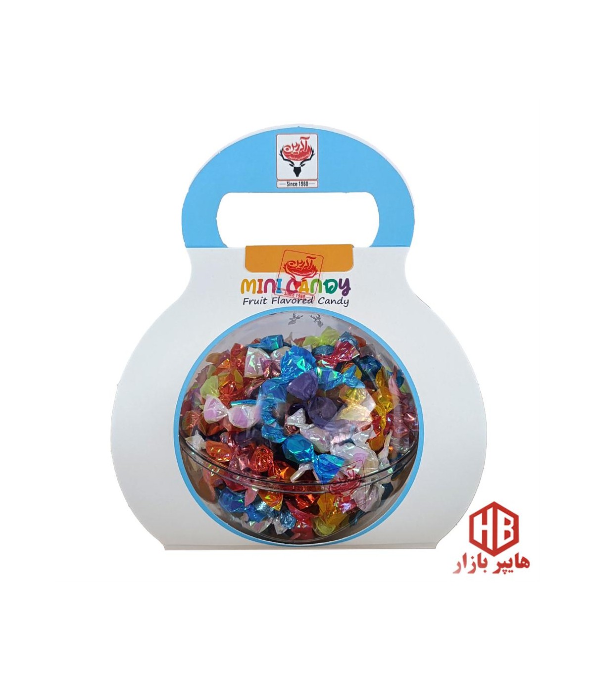 آبنبات 320 گرم توپي كريستالي ميني كندي آدرين