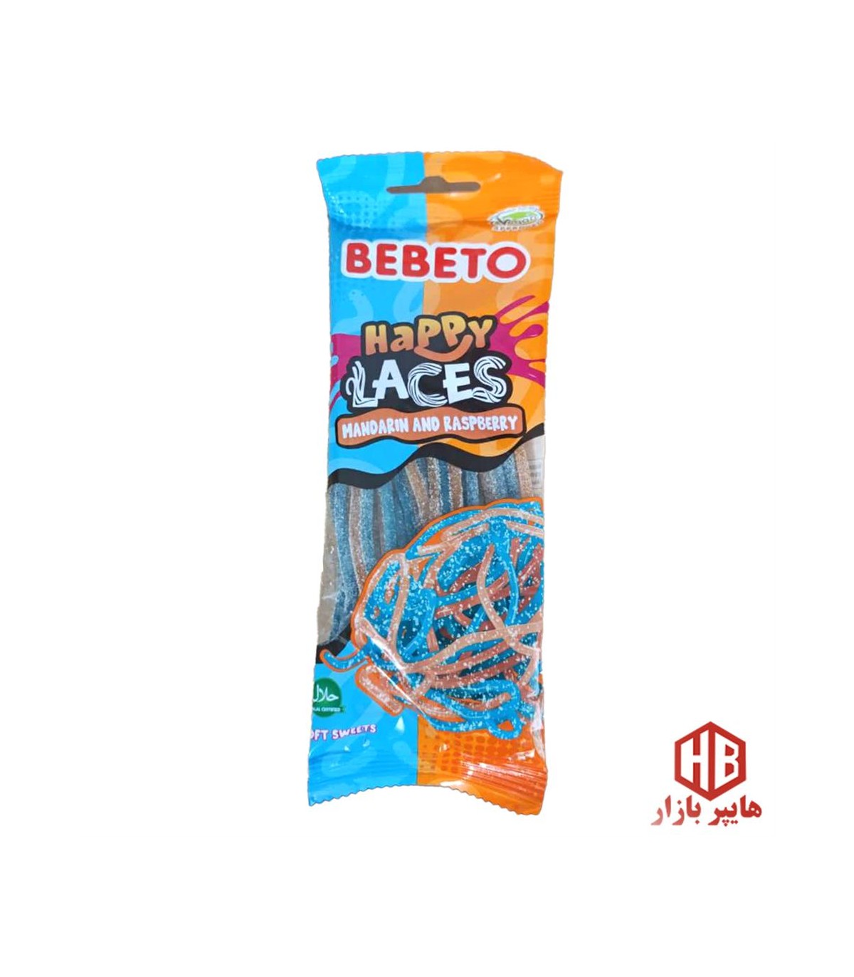 پاستيل 75 گرم نواري شكري ببتو BEBETO