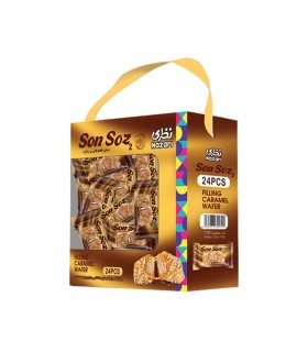 ويفر پذيرايي كارامل روكش شكلات فندقي SonSuz نظري