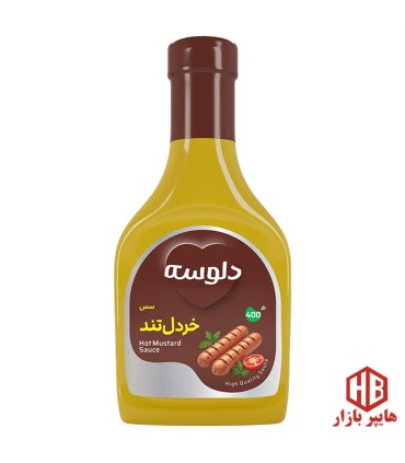 سس سالاد خردل تند400 گرم دلوسه
