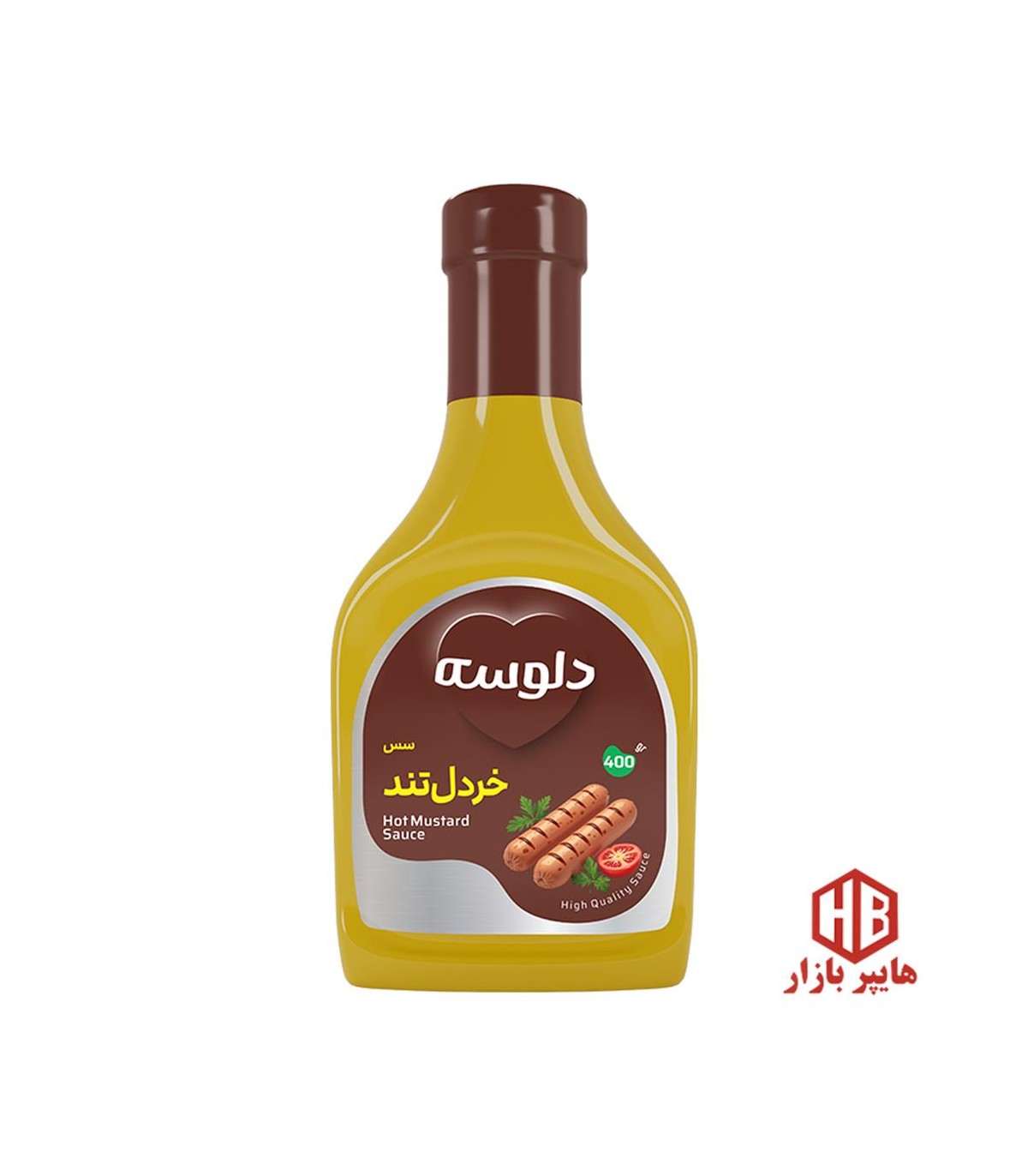 سس سالاد خردل تند400 گرم دلوسه