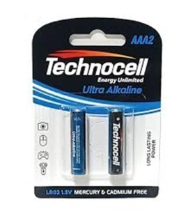 باطري نيم قلم 2 عددي اولترا آلكالاين Technocell