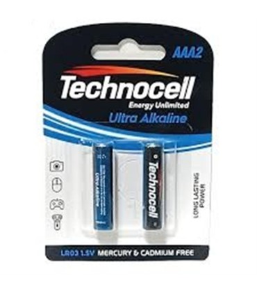 باطري نيم قلم 2 عددي اولترا آلكالاين Technocell