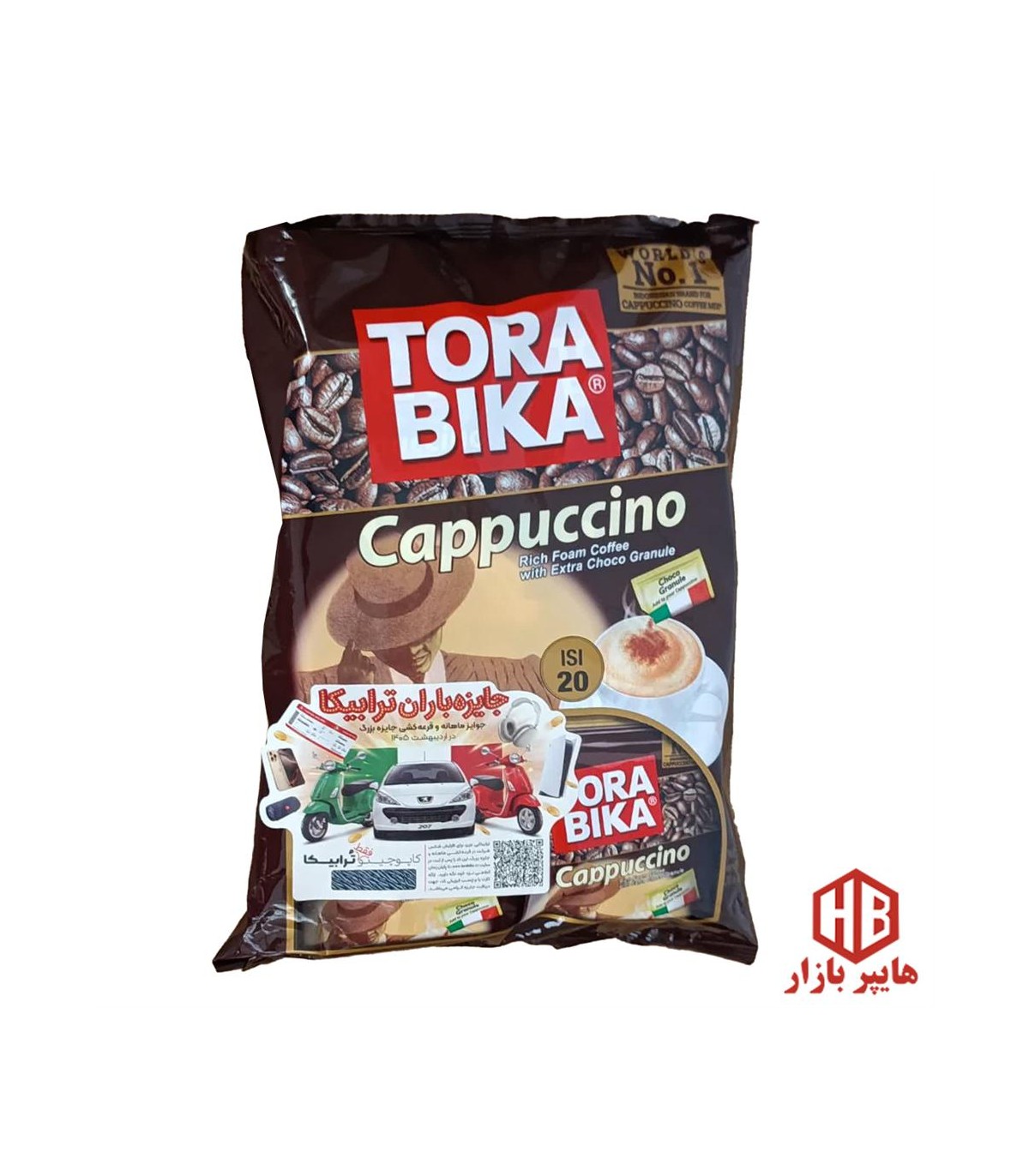 كاپوچينو 20 عددي اصلي (سفارش ايران) TORA BIKA تورابيكا