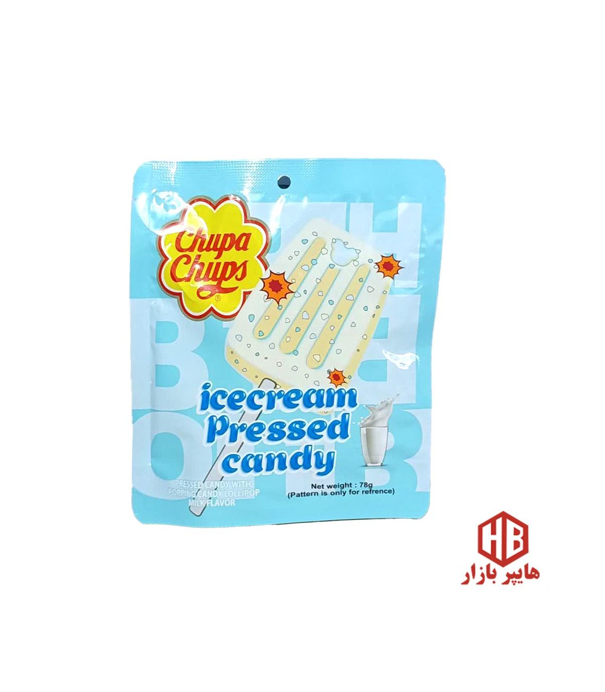 بستني خشك پك استند آپ چوبي شيري Chupa Chups