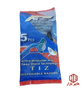 خودتراش 2 لبه 5 عددي صابوندار تيز