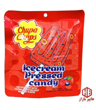 بستني خشك پك استند آپ چوبي تمشك و توت فرنگي  Chupa Chups