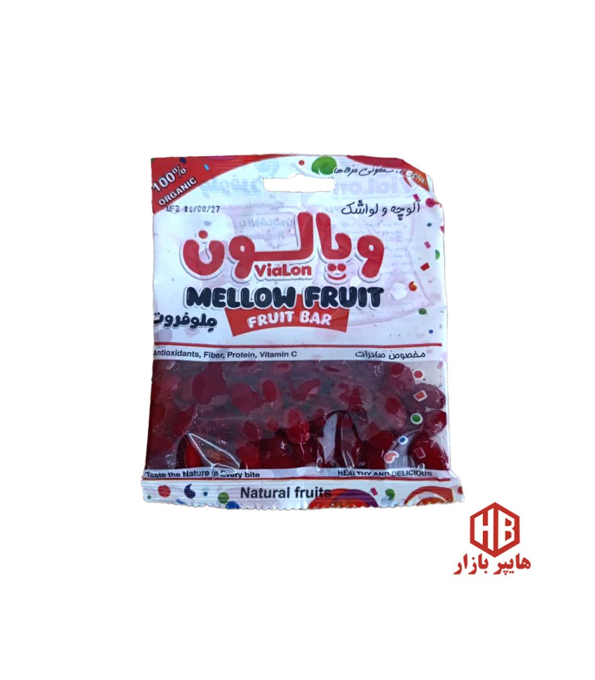 آلوچه 80 گرم زغال اخته ملوفروت ويالون