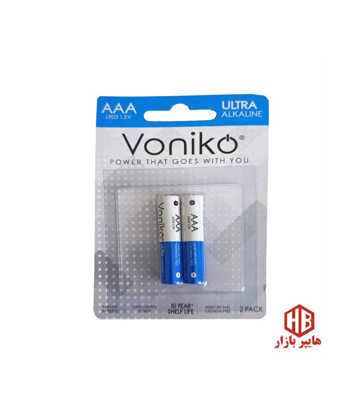 باطري قلم 2 عددي اولترا آلكالاين Voniko