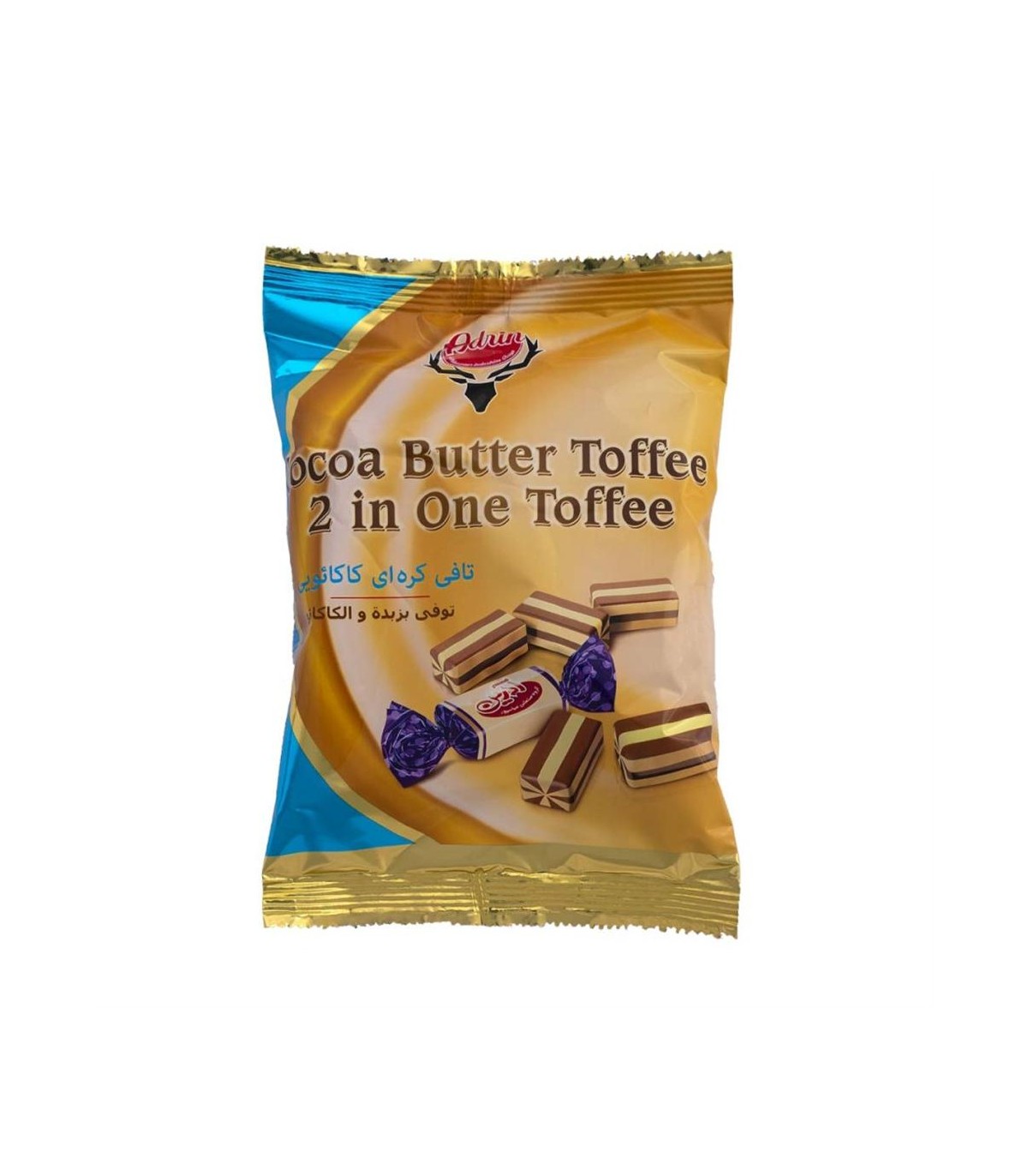 تافي 150 گرم دورنگ كره اي كاكائو آدرين