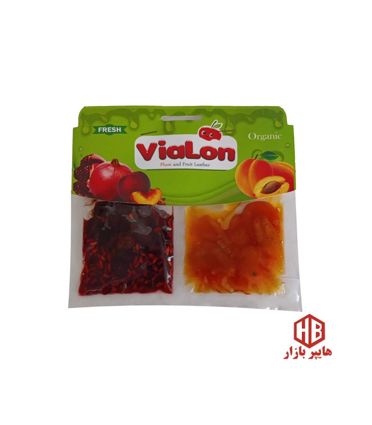 آلوچه دوقلو 85 گرم دوقلو زردآلو و انار ملوفروت ويالون