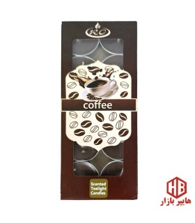 شمع 10 عددي وارمر رنگي معطر قهوه