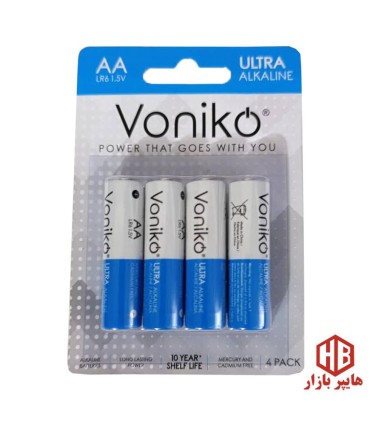 باطري قلم 4 عددي اولترا آلكالاين Voniko