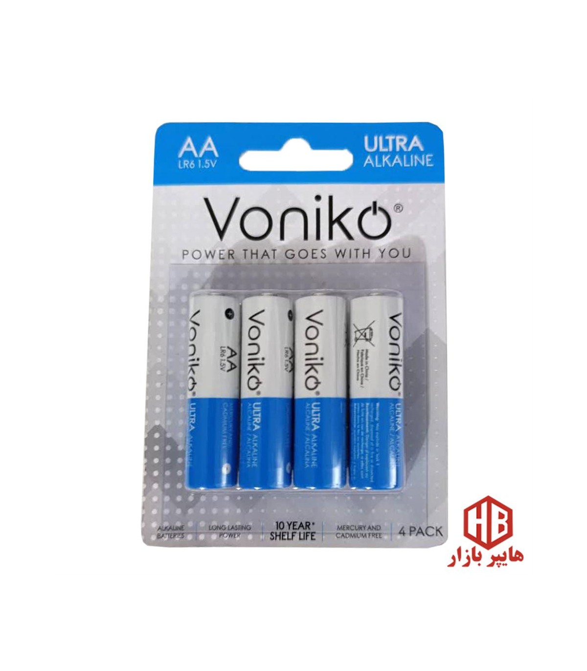 باطري قلم 4 عددي اولترا آلكالاين Voniko