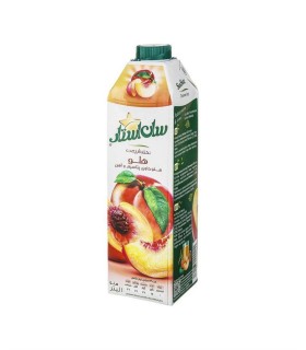 آبميوه پاكتي 1 ليتر هلو (قيمت قديم انقضاء 1405/08/18) سان استار