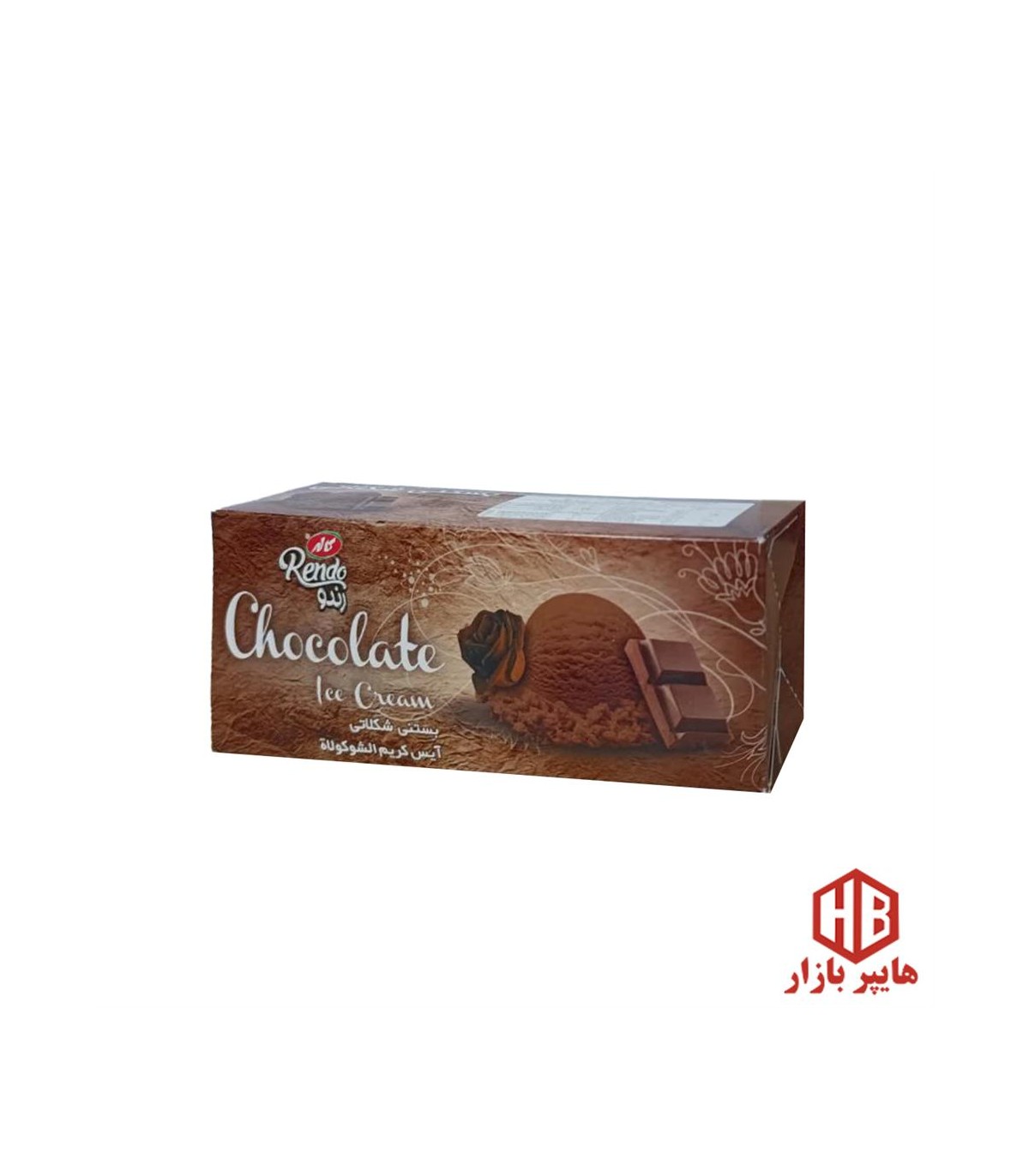 بستني 1 ليتر پاكتي  شكلاتي كاله