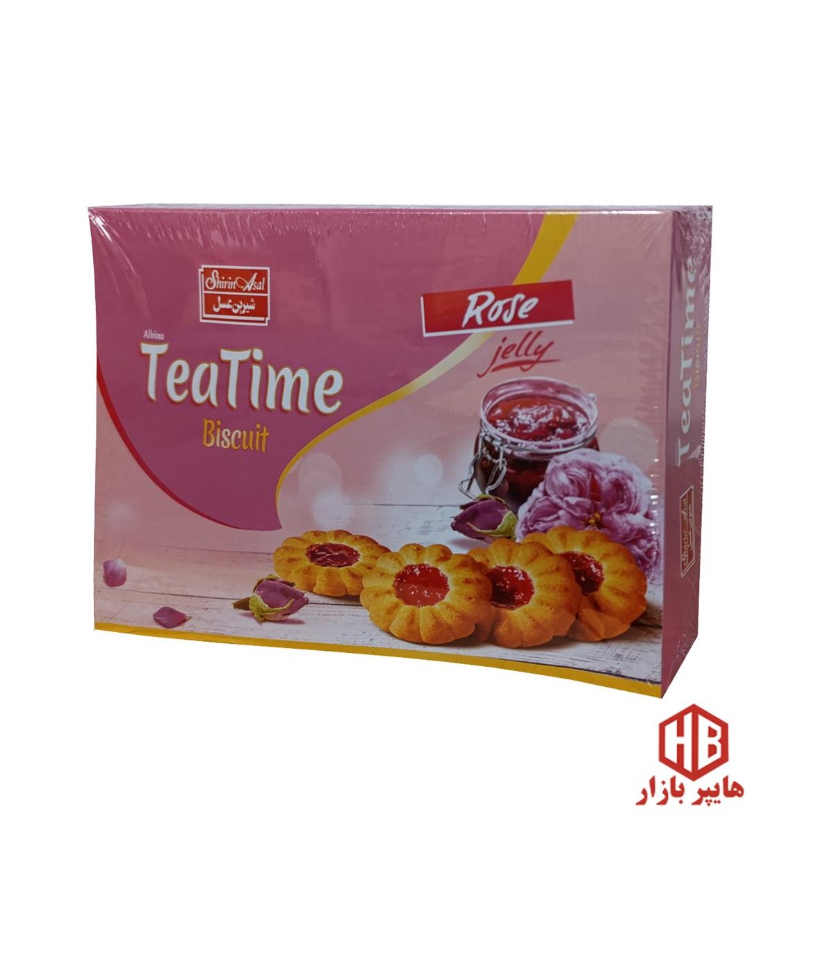 بيسكويت 300 گرم پذيرايي مربا گل سرخ شيرين عسل