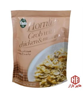 پاستا 180 گرم هورنلي گراب با مرغ و قارچ تك ماكارون