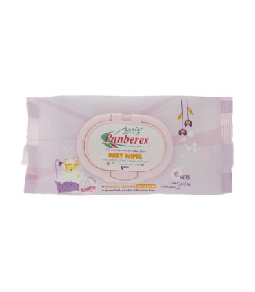 دستمال مرطوب كودك 60 برگ ضد حساسيت پنبه ريز